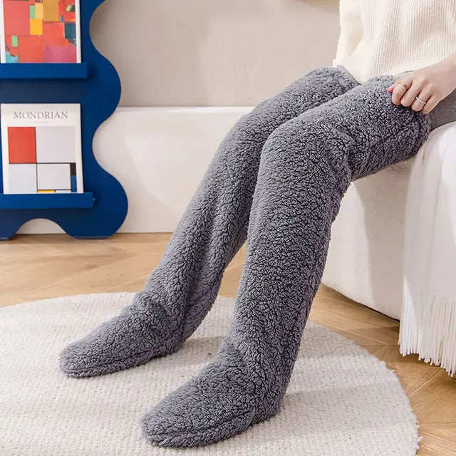 Winter Thigh High Socks Women